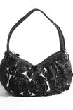 Wisteria Custom Field Of Roses Leather Hobo Handbag Shoulder Bag By Bbeauty Designs 1 small