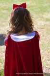 Snow White Child Girls Storybook Costume Dress With Cape 5 small