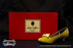 Snow White Style Adult Costume Pair Shoes Dress Shoes Custom Made 2 small