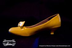 Snow White Style Adult Costume Pair Shoes Dress Shoes Custom Made 4 small
