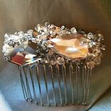 Swarovski Crystal Hand Beaded Bridal Hair Accessory 2 small