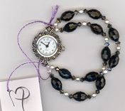Custom Swarovski Crystal Beaded Watch 13 small