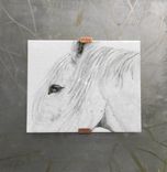Fused Glass Horses Wall Art Trio 2 small