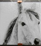 Fused Glass Horses Wall Art Trio 5 small