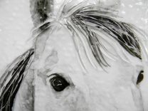 Fused Glass Horses Wall Art Trio 8 small