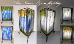 Three Seasons Fused Glass Table Lamp 1 small