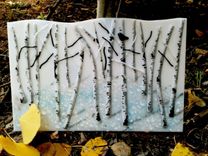 Aspen Winter Panel In Fused Glass 1 small