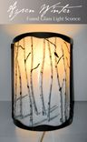 Aspen Winter Fused Glass Sconce 1 small