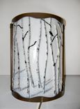 Aspen Winter Fused Glass Sconce 2 small