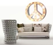 Large Huge Movie Vintage Marquee Art Fully Outdoor Peace Sign Channel 35x35 Custom 1 small