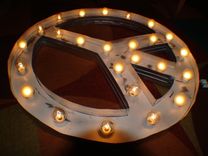 Large Huge Movie Vintage Marquee Art Fully Outdoor Peace Sign Channel 35x35 Custom 2 small