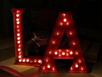Large Huge Movie Marquee Letter Bulb Channel Any Letter Light Up Vintage 1 small