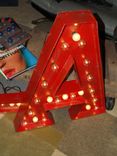 Large Huge Movie Marquee Letter Bulb Channel Any Letter Light Up Vintage 4 small