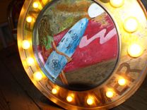 Endless Summer Vintage Marquee Surfer Girl Indoor Any Image Hand Painted 5 small