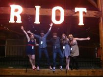 Wine Riot Large Huge Vintage Marquee Art Letter Bulb Channel 3ft X 2.5 - 3ft 2 small