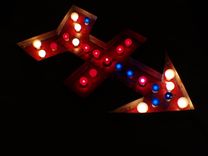 Regal Beagle 3d Large Arrow S Movie Theater Marquee Letter Vintage 40 X 21 No Lights 2 small