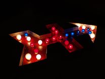 Regal Beagle 3d Large Arrow S Movie Theater Marquee Letter Vintage 40 X 21 No Lights 3 small