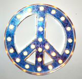 Large Huge Movie Vintage Marquee Art Fully Outdoor Peace Sign Channel 35x35 Custom 2 small