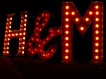 H&M Vintage Marquee Art Letter Bulb Channel 3 Ft Each 2 small