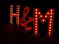H&M Vintage Marquee Art Letter Bulb Channel 3 Ft Each 4 small