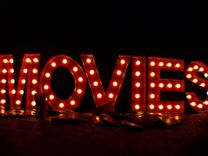 Movies Theater Vintage Marquee Art Letter Bulb 2ft X 2ft  $400 Per Letter Or $2000 For Movies 2 small
