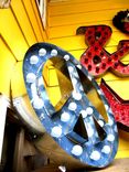 Marquee Peace Vintage Outdoor Aluminum Double 5 small