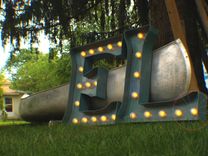 Marquee Letter Smile Large Huge Vintage Bulb Channel 3ft X 2.5 - 3ft 2 small