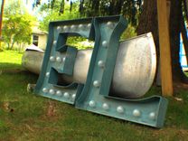 Marquee Letter Smile Large Huge Vintage Bulb Channel 3ft X 2.5 - 3ft 5 small