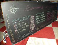 Vintage Marquee Art Open Double Sided Blackboard 6 Feet X 26" X 4 Deep 4 small