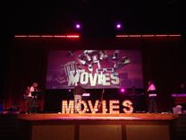 Movie Theater Vintage Marquee Art Letter Bulb Channel 2ft X 2ft 4 small