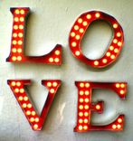 2ftx2ft Each Four Indoor Vintage Marquee Art Letter Smash Style Deluxe 2 Channel Indoor 2 small