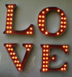 2ftx2ft Each Four Indoor Vintage Marquee Art Letter Smash Style Deluxe 2 Channel Indoor 5 small
