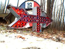 Extra Large Movie Theater Size Marquee Arrow Letter Vintage Huge 6 Feet 60 Plus Bulbs 5 small