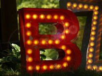Large Huge Movie Vintage Marquee Art Bulb Channel Any Letter Light Up Vintage Indoor 4 small