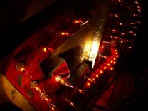 Vintage Marquee Art Eat Arrow Flame Lights Second Generation 4 Ft X 2 Ft 4 small