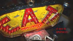 Vintage Marquee Art Eat Arrow Flame Lights Second Generation 4 Ft X 2 Ft 5 small