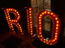 Rio New Buffalo Inspired 3ftx2ft Each Vintage Marquee Art Letter 4 small