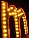 Large Huge Vintage Marquee Art Letter Bulb Channel 3ft X 2.5 - 3ft 3 small
