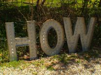 Large Huge Vintage Marquee Art Letter Bulb Channel 3ft X 2.5 - 3ft 4 small