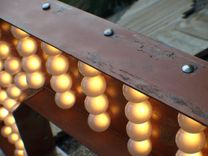 4ft X 3ft Rusted High Vintage Marque Art Aranacci Arrow Lights 2 small