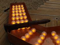 4ft X 3ft Rusted High Vintage Marque Art Aranacci Arrow Lights 3 small