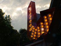 4ft X 3ft Rusted High Vintage Marque Art Aranacci Arrow Lights 5 small