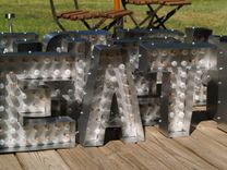 Movie Theater Marquee Letter Light Channel Any Letter Metal Vintage Sign Industrial 3 small