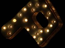 Vintage Marquee Art Letter Bulb Channel P Ready To Ship 1 small
