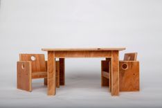 Wooden Infant Weaning Table And Chair Set 1 small