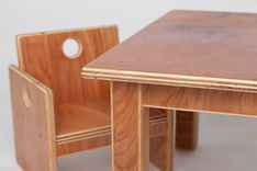 Wooden Infant Weaning Table And Chair Set 2 small