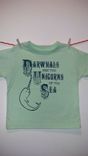 Narwhals Are The Unicorns Of The Sea, Original Screen Printed Child's Mint Shirt 4t 1 small