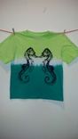I See A Seahorse Kid's Screen Printed And Tie Dyed Shirt, Extra Small (Age 4-5) 2 small