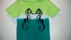 I See A Seahorse Kid's Screen Printed And Tie Dyed Shirt, Extra Small (Age 4-5) 3 small