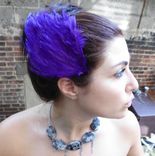 Sale Purple Feather Hair Fascinator 4 small
